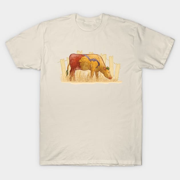 Ode to Heffer T-Shirt by TaylorRoseMakesArt